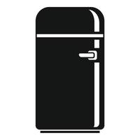 Old fridge icon, simple style vector