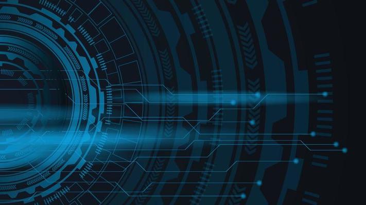 Digital circuit technology. Hi-tech communication concept futuristic digital innovation background vector illustration