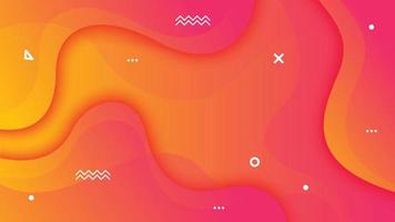 Dynamic textured background design with colorful color. Liquid color background design. Fluid shapes composition. Usable for Greeting Card, Banner, Landing Page, Presentation Background, Etc. vector