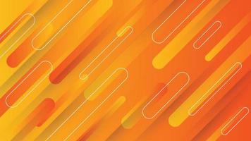 Modern abstract background with memphis elements in yellow and orange gradients. with trendy geometric graphic design. vector
