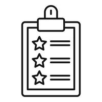 Seo checklist icon, outline style vector