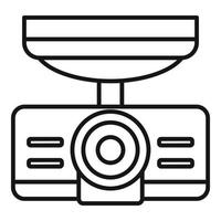 Dash cam recorder icon, outline style vector