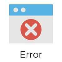 Trendy Error Concepts vector