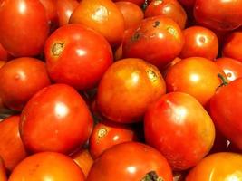 fresh tomato from supermarket as background photo