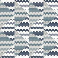 Creative zig zag wave seamless pattern. Hand drawn lines mosaic ornament. Retro stripes print wallpaper. vector