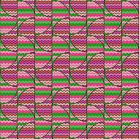 Hand drawn Tribal wave lines seamless pattern. Abstract zig zag mosaic tile ornament. vector