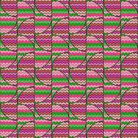 Hand drawn Tribal wave lines seamless pattern. Abstract zig zag mosaic tile ornament. vector