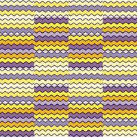 Zig zag stripes seamless pattern. Hand drawn wave lines mosaic ornament. vector