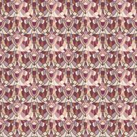 Decorative linear kaleidoscope mosaic ornament. Abstract shapes seamless pattern. vector