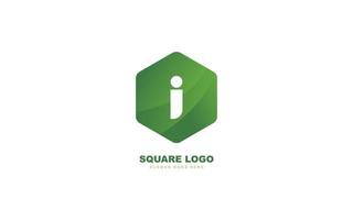 I logo shape for identity. letter template vector illustration for your brand.