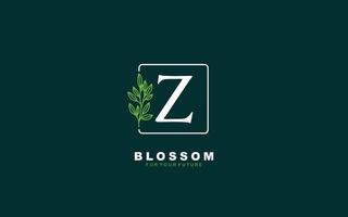 Z logo floral vector for identity company. initial letter nature template vector illustration for your brand.