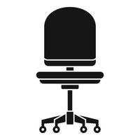 Computer armchair icon, simple style vector