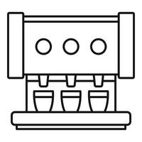 Drink coffee machine icon, outline style vector