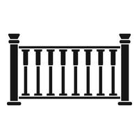 Fence icon, simple style vector