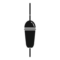 icono de corcho bobber, estilo simple vector
