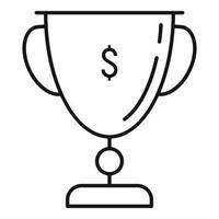 Startup cup icon, outline style vector