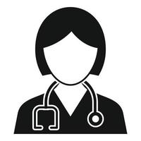 Healthcare nurse icon, simple style vector