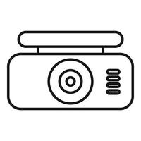 Dvr tft screen icon, outline style vector
