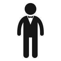 Famous actor icon, simple style vector