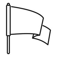 Peace flag icon, outline style vector