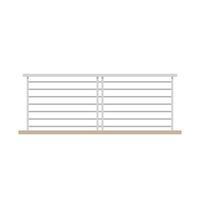 Railing vector. railing on white background. wallpaper. free space for text. vector