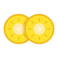 Pineapple vector. Pineapple logo. symbol. Pineapple on white background. vector