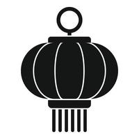 Celebration chinese lantern icon, simple style vector