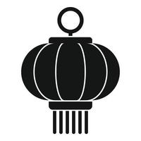 Celebration chinese lantern icon, simple style vector