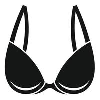 Woman bra icon, simple style vector