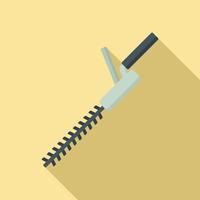 Brush cutter icon, flat style vector