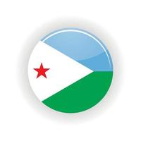 Djibouti icon circle vector