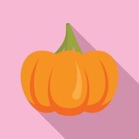 icono de calabaza vegetal, estilo plano vector