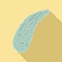 Parasite cell icon, flat style vector