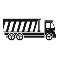 Tipper vehicle icon, simple style vector