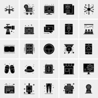 25 iconos de negocios universales vector ilustración de icono creativo para usar en proyectos relacionados con la web y dispositivos móviles