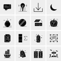 16 Universal Business Icons Vector Creative Icon Illustration to use in web and Mobile Related project