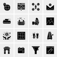 16 Universal Business Icons Vector Creative Icon Illustration to use in web and Mobile Related project