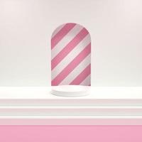 3D rendering pink stripe background photo