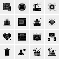 16 Universal Business Icons Vector Creative Icon Illustration to use in web and Mobile Related project