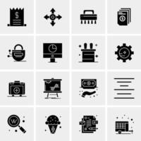 16 Universal Business Icons Vector Creative Icon Illustration to use in web and Mobile Related project