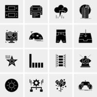 16 Universal Business Icons Vector Creative Icon Illustration to use in web and Mobile Related project