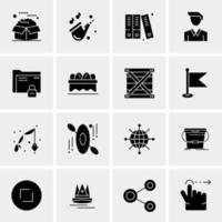 16 Universal Business Icons Vector Creative Icon Illustration to use in web and Mobile Related project