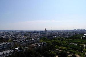 Scenery of Paris from Eiffel Tower. photo
