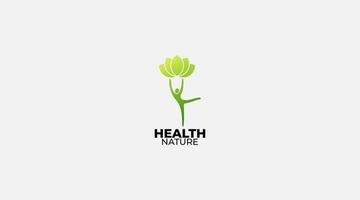 vector del logotipo de atención médica. Ilustración de concepto de diseño de plantilla de salud humana