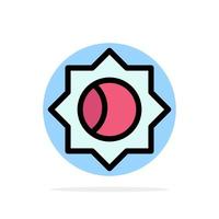 Basic Setting Ui Abstract Circle Background Flat color Icon vector