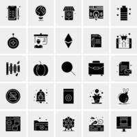 25 Universal Business Icons Vector Creative Icon Illustration to use in web and Mobile Related project