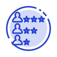 Business Job Find Network Blue Dotted Line Line Icon vector