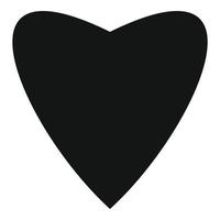 Proud heart icon, simple style. vector