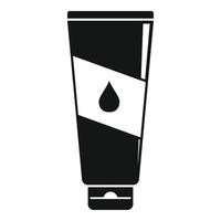 Hand cream tube icon, simple style vector