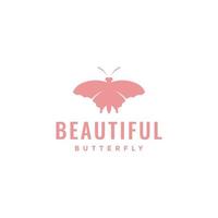 hermoso insecto mariposa moderno mínimo diseño de logotipo vector